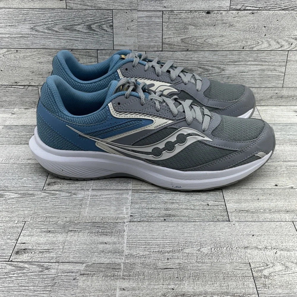 Saucony Cohesion 17 Gray Blue‎ Running Shoes S10943-102 Women Size 9.5